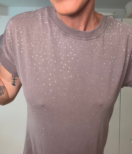 SPARKLING - abito lungo con strass