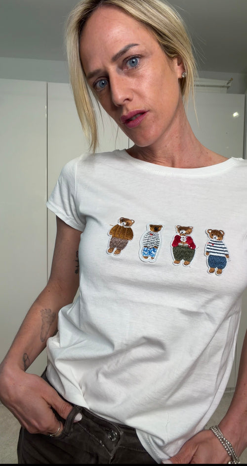 ORSETTO - t shirt con ricami