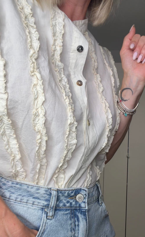 NETTUNO- camicetta gilet con frappe