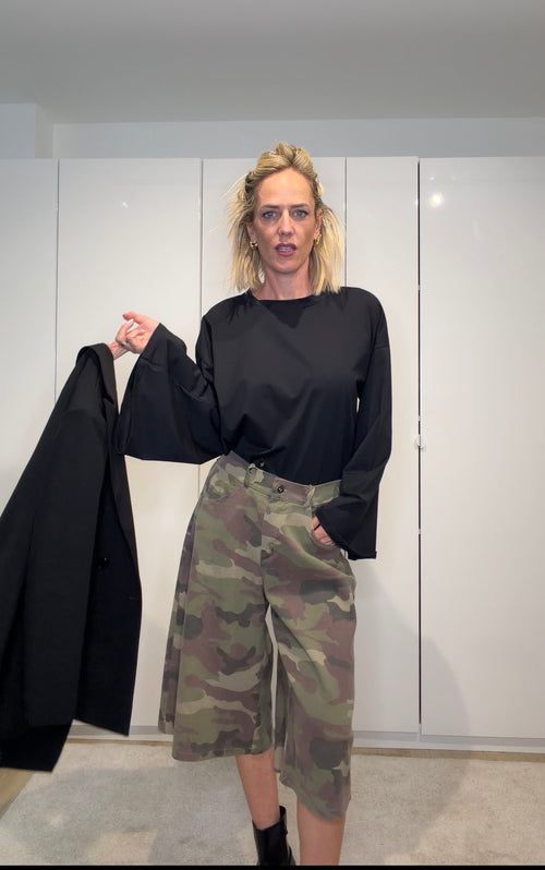 MILITARE - jeans al ginocchio camouflage