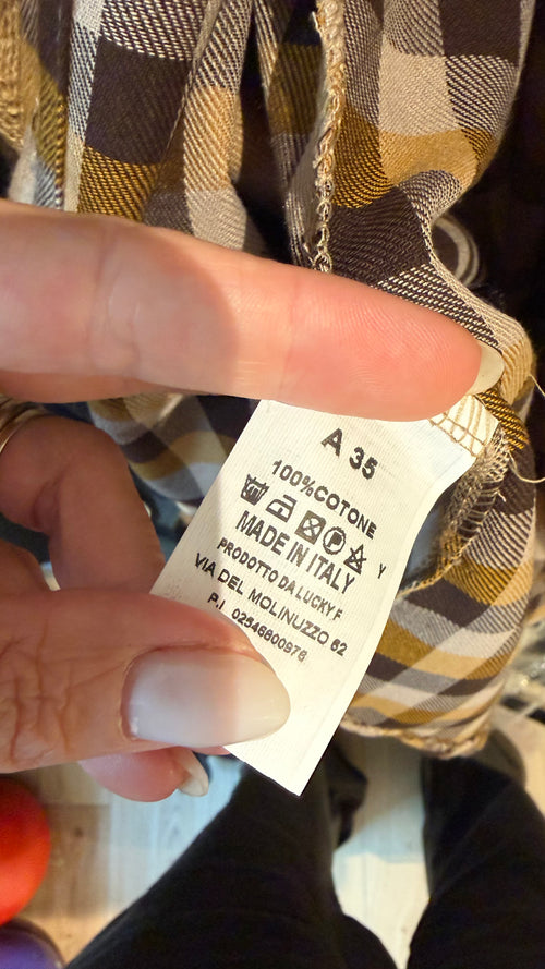 BOSCAIOLO - camicia in flanella a quadri