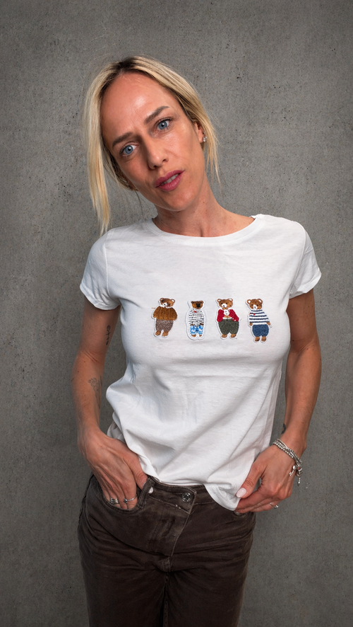ORSETTO - t shirt con ricami
