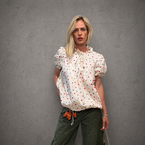PAGLIACCIO- camicia a pois