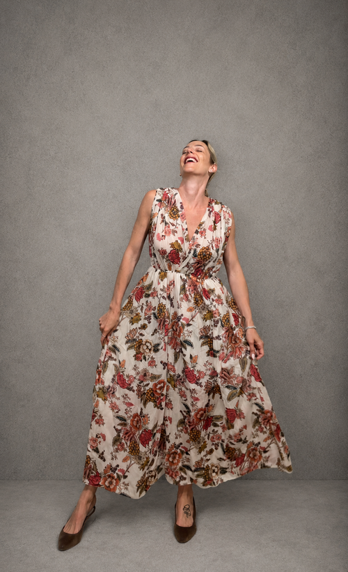 EVA - vestito floreale ampio