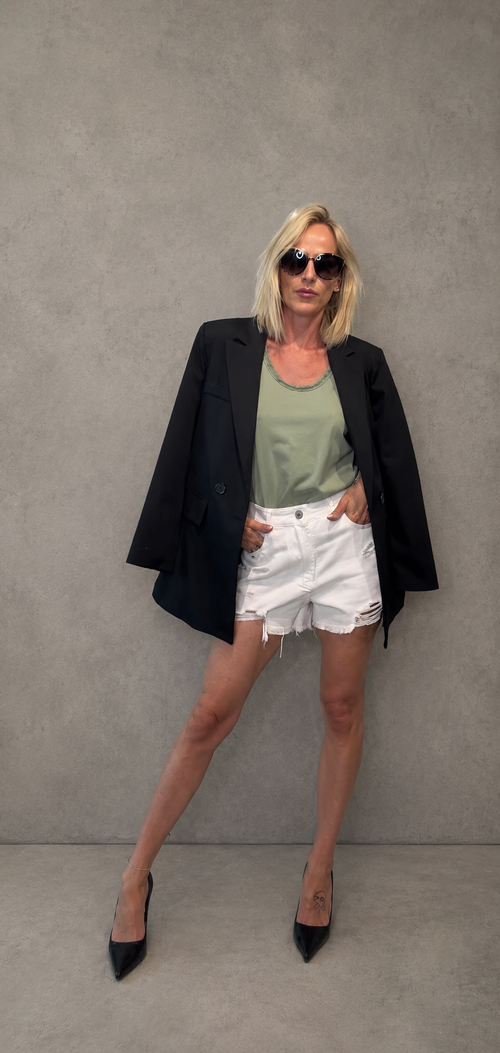 BIANCHETTO - short in jeans