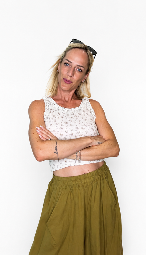 LILLA - canotta floreale