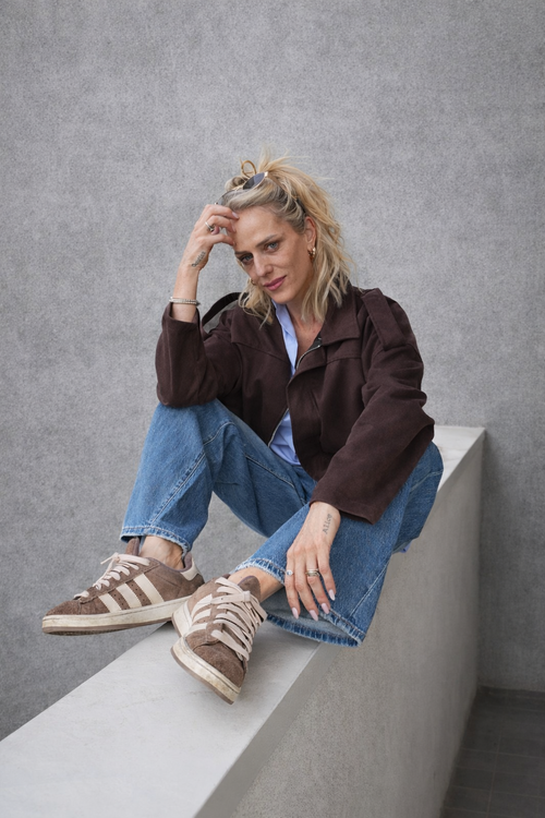 BOMBER - giacca outdoor in camoscio